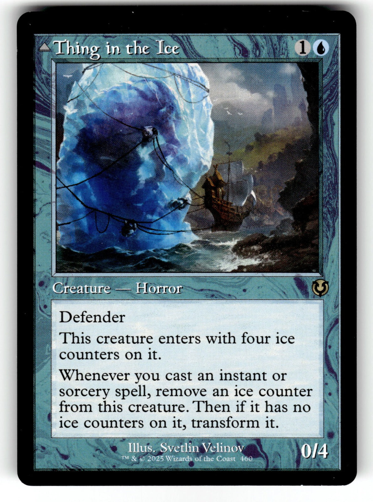 Thing in the Ice (Retro Frame) – 460 INR: Innistrad Remastered R LP
