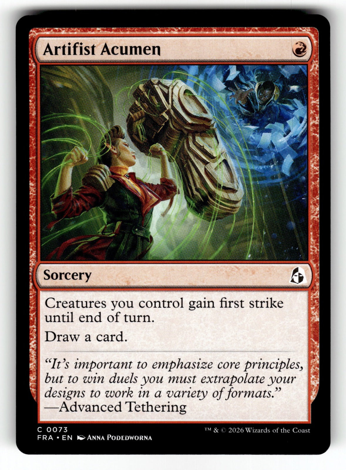 Artifist Acumen – 73 FRA: Reality Fracture C NM