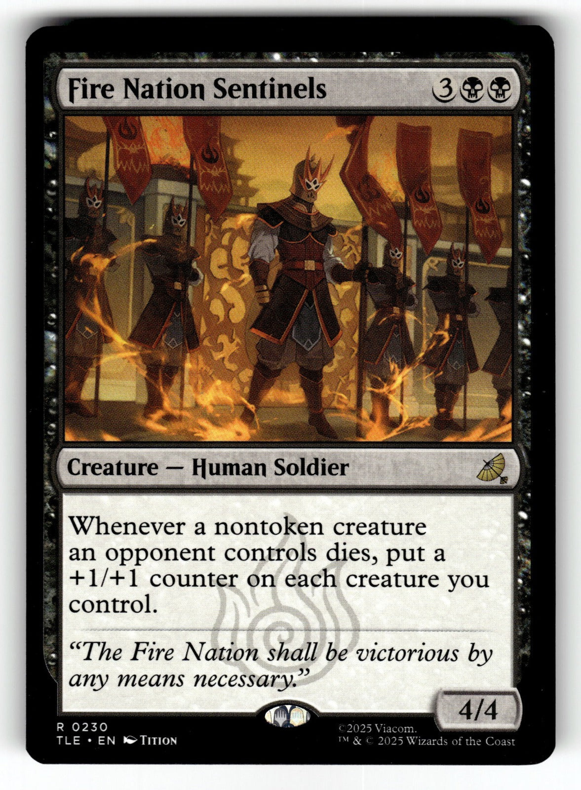 Fire Nation Sentinels – 230 TLE: Avatar: The Last Airbender: Eternal-Legal R NM