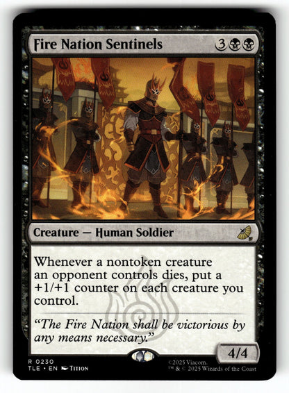 Fire Nation Sentinels – 230 TLE: Avatar: The Last Airbender: Eternal-Legal R NM