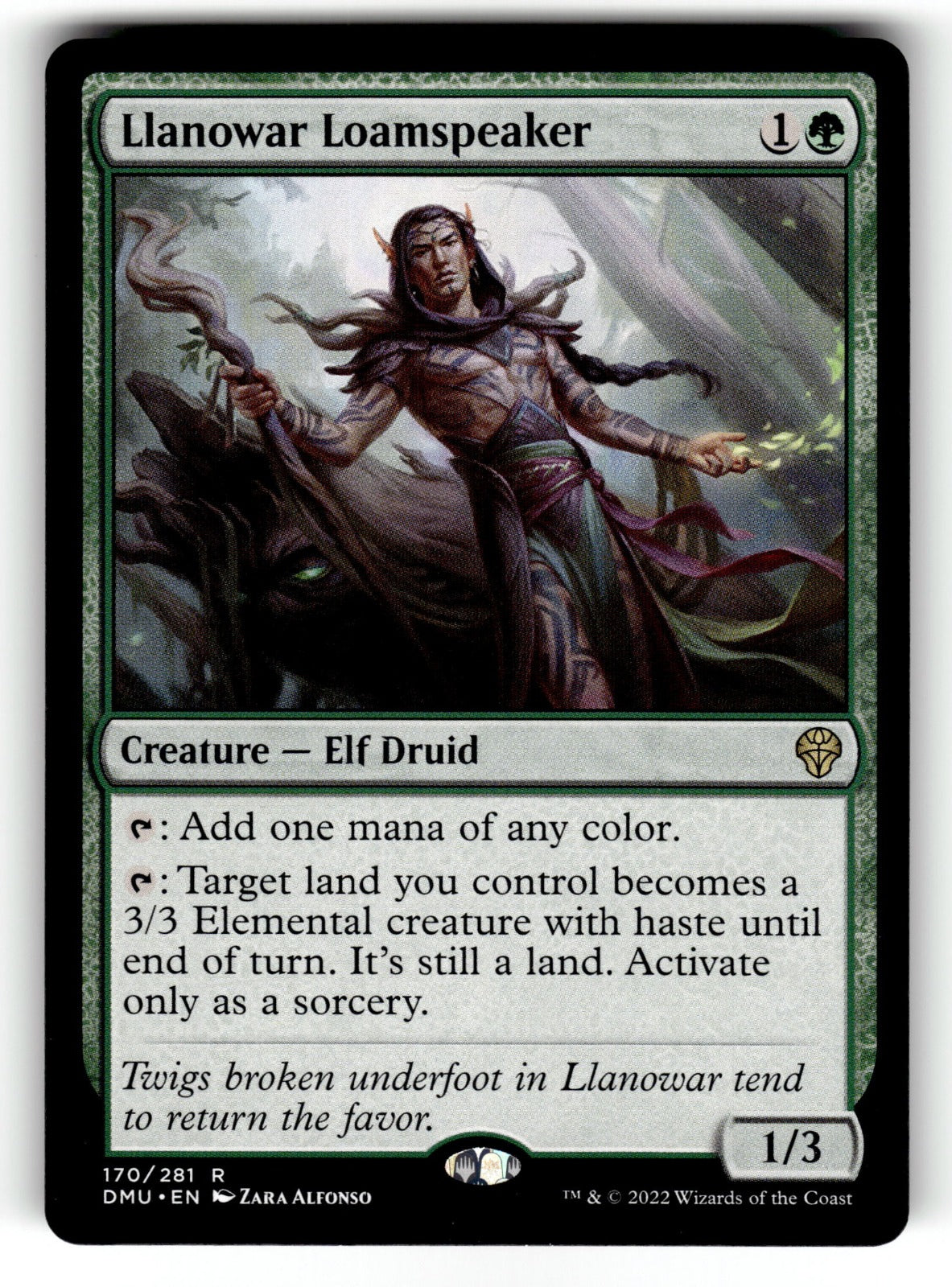 Llanowar Loamspeaker – 170 DMU: Dominaria United R NM