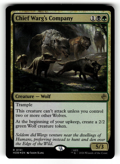Chief Warg's Company – 151 HOB: The Hobbit R Foil NM