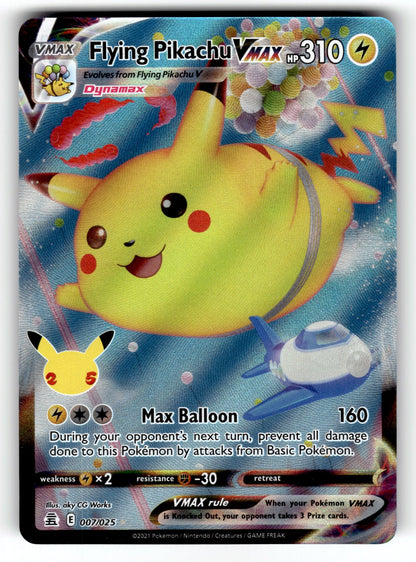 Flying Pikachu VMAX – 007/025 CLB: Celebrations Ultra Rare Holo LP