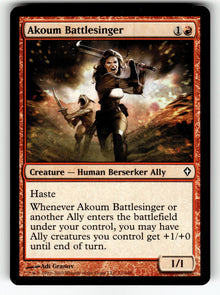Akoum Battlesinger – 71 WWK: Worldwake C NM