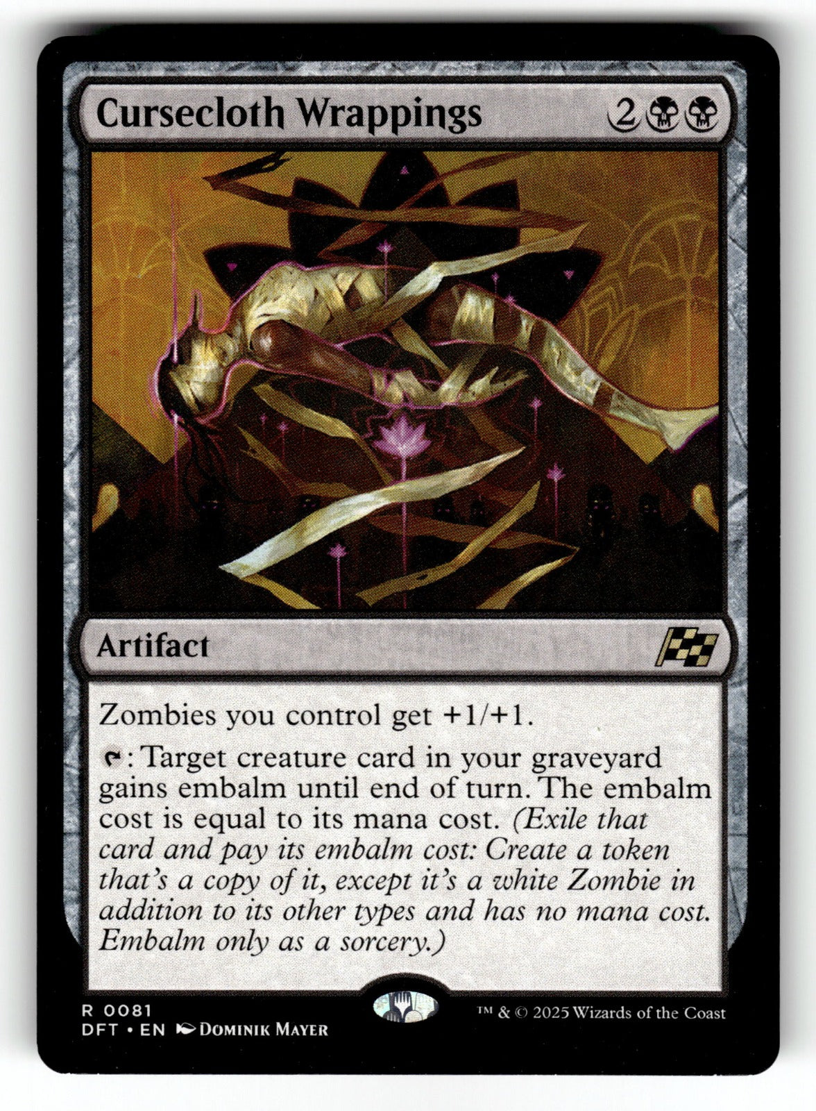 Cursecloth Wrappings – 81 DFT: Aetherdrift R NM
