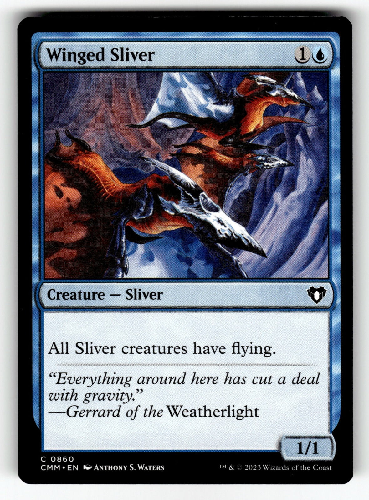 Winged Sliver – 860 CMM: Commander Masters C NM