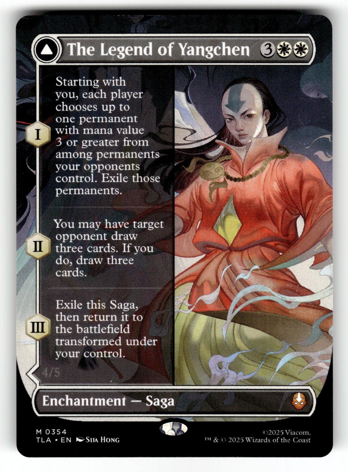 The Legend of Yangchen (Borderless) – 354 TLA: Avatar: The Last Airbender M NM