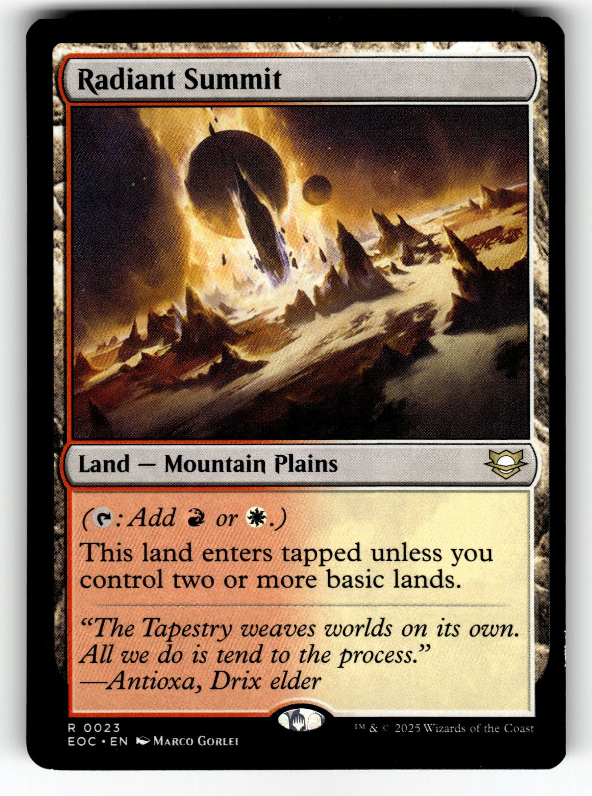 Radiant Summit – 23 EOC: Commander: Edge of Eternities R LP
