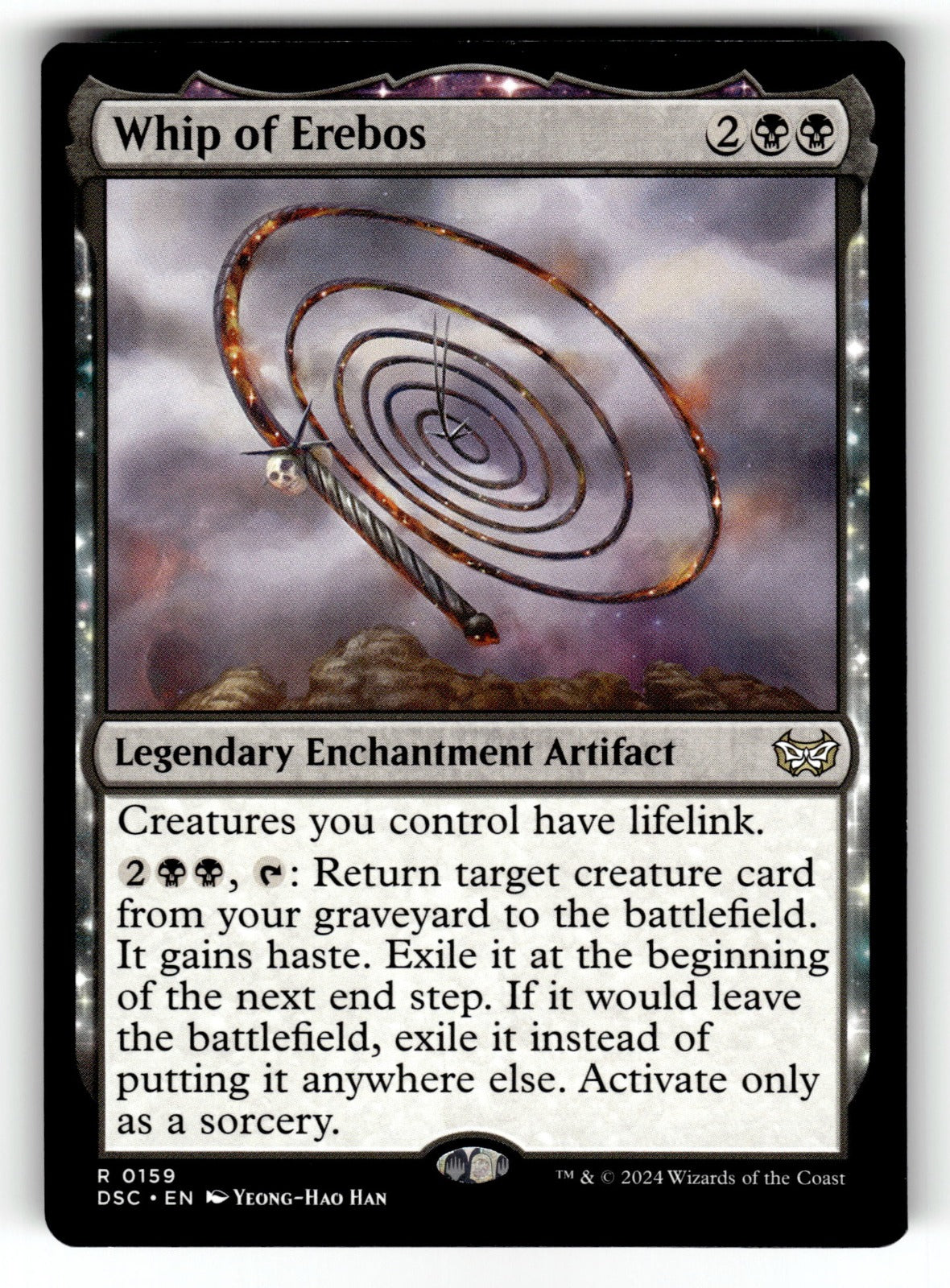 Whip of Erebos – 159 DSC: Commander: Duskmourn: House of Horror R NM