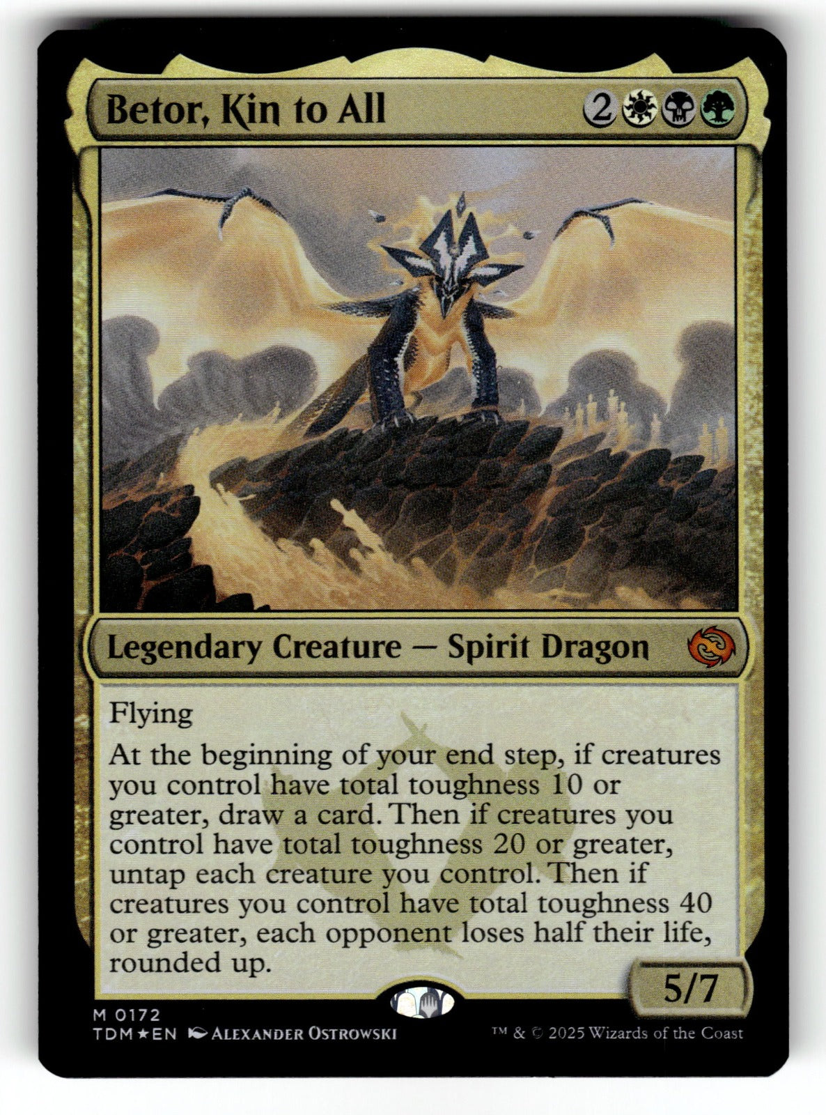 Betor, Kin to All – 172 TDM: Tarkir: Dragonstorm M Foil NM