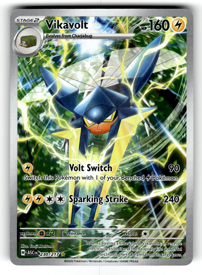 Vikavolt - – 230/217 ASC: ME: Ascended Heroes Illustration Rare Holo NM