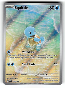 Squirtle – 170/165 MEW: SV: Scarlet & Violet 151 Illustration Rare Holo NM