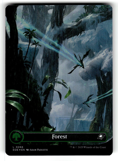 Forest (0266) (Borderless) – 266 EOE: Edge of Eternities L Foil NM