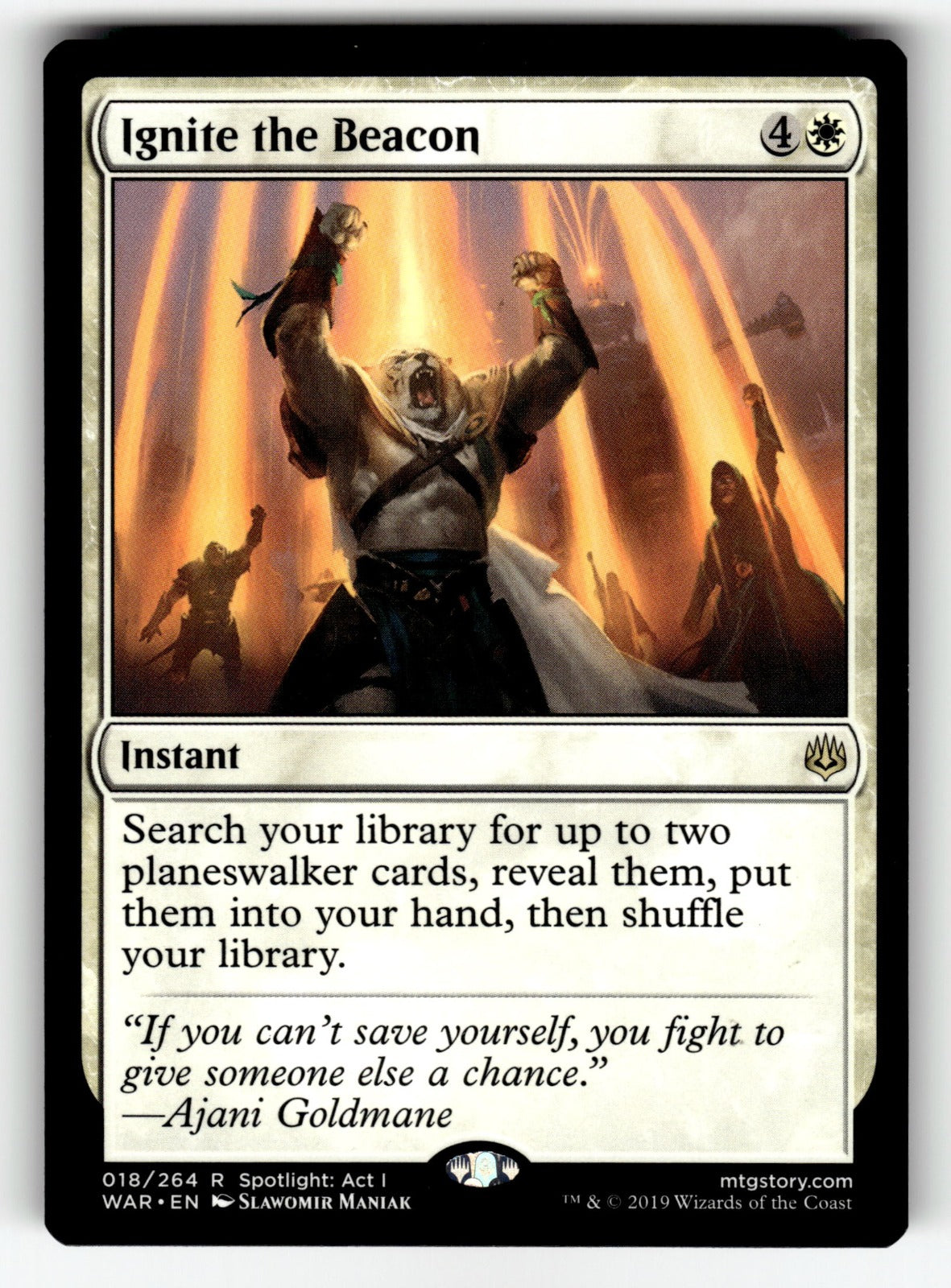 Ignite the Beacon – 18 WAR: War of the Spark R NM