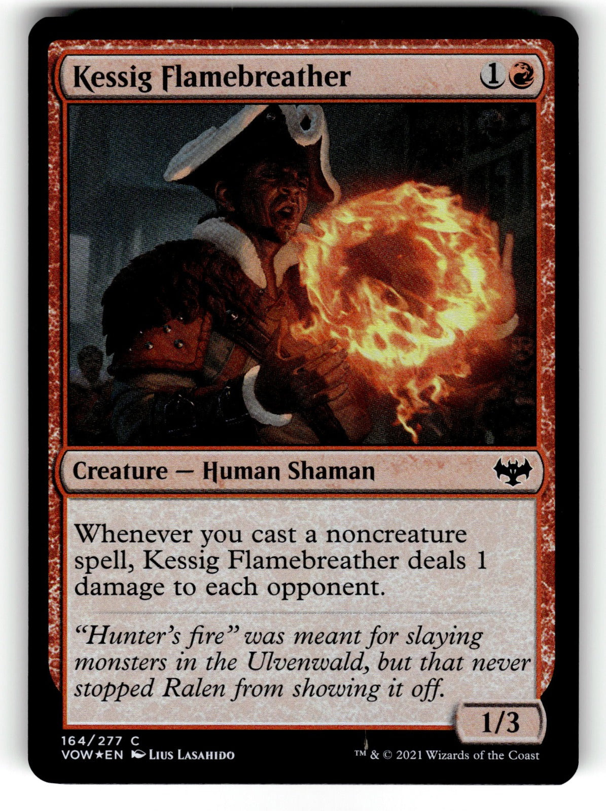Kessig Flamebreather – 164 VOW: Innistrad: Crimson Vow C Foil LP