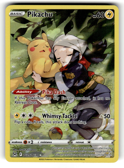 Pikachu – TG05/TG30 SWSH11: TG: SWSH11: Lost Origin Trainer Gallery Ultra Rare Holo NM