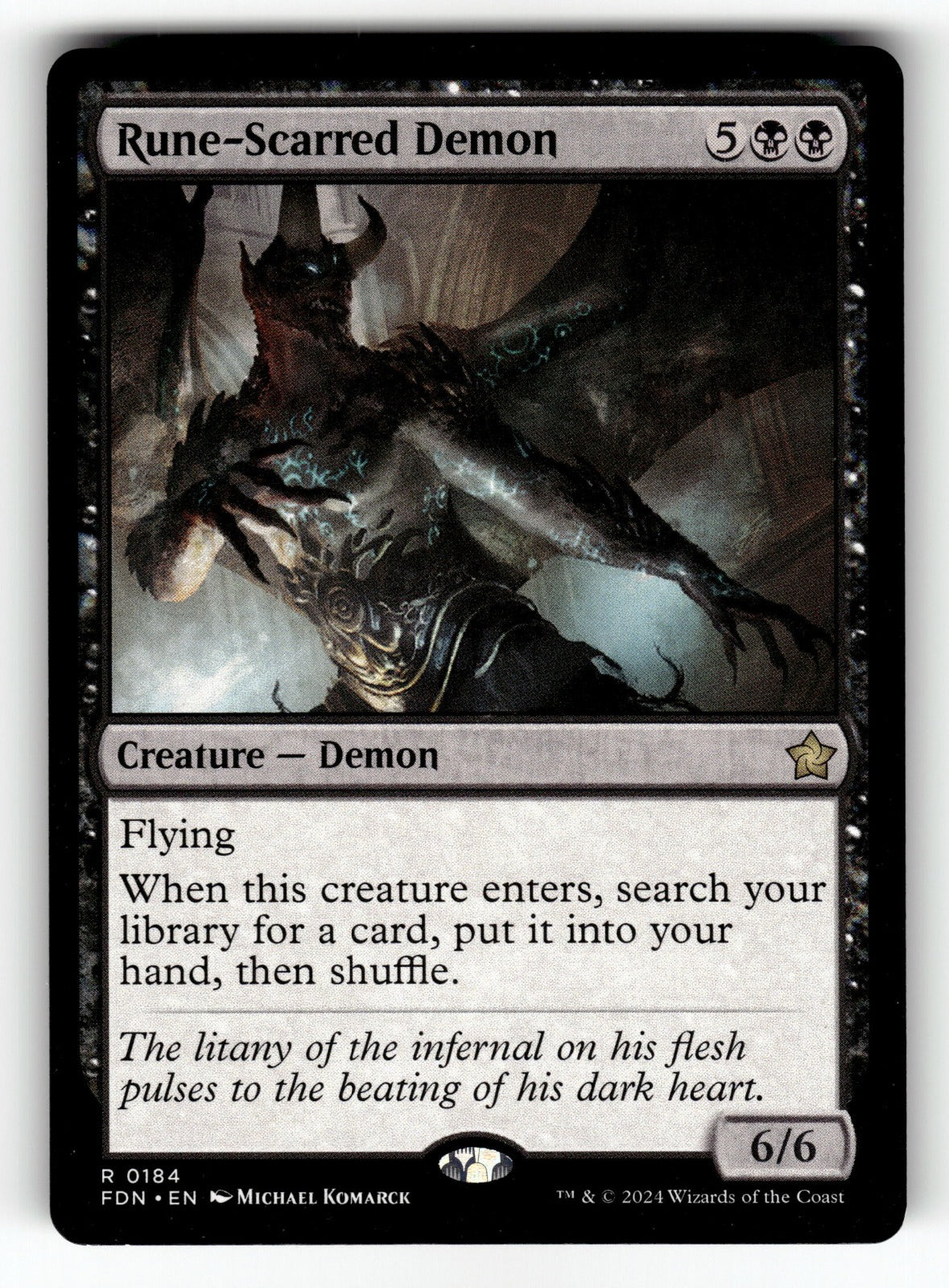 Rune-Scarred Demon – 184 FDN: Foundations R NM