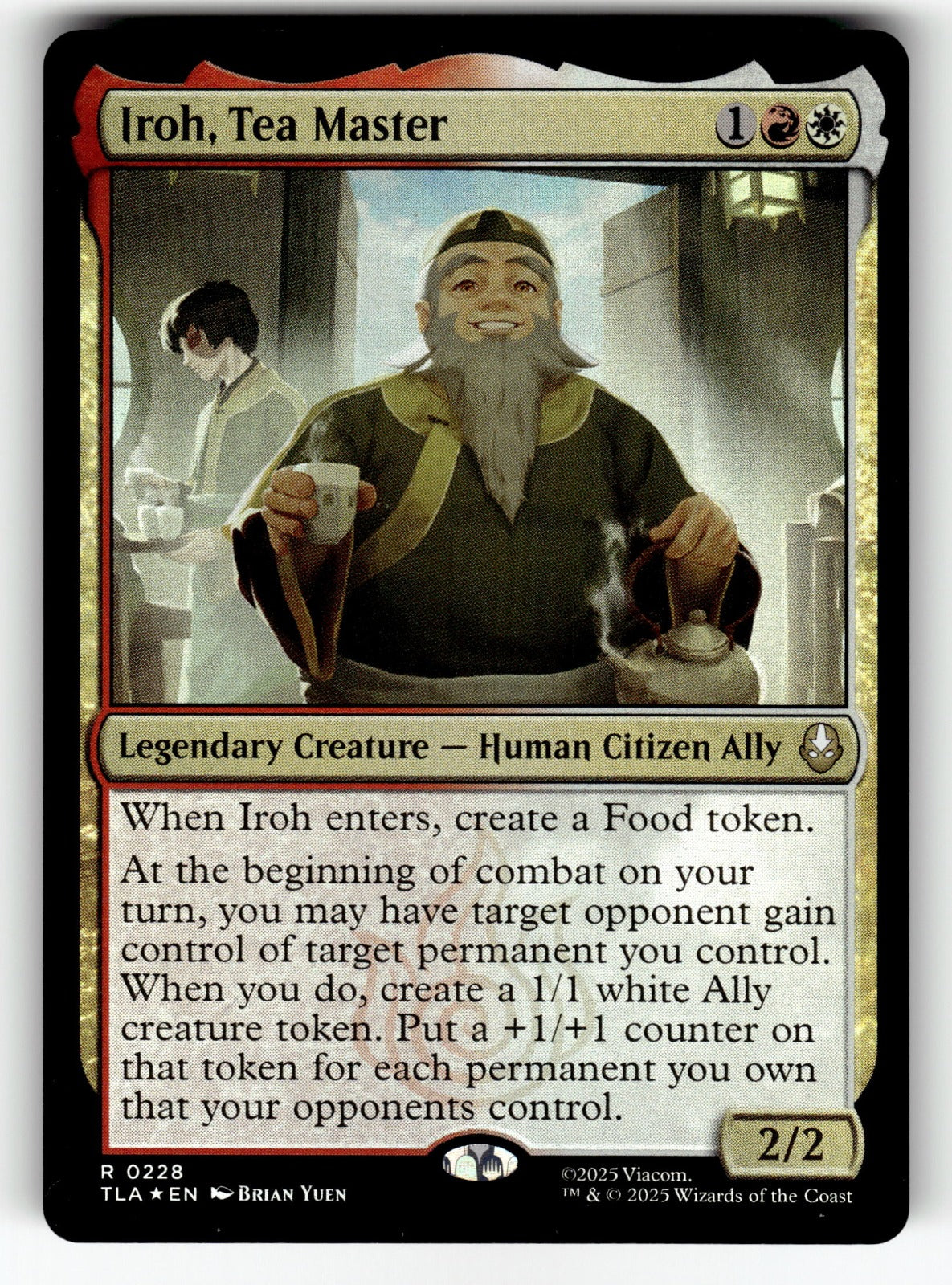 Iroh, Tea Master – 228 TLA: Avatar: The Last Airbender R Foil NM