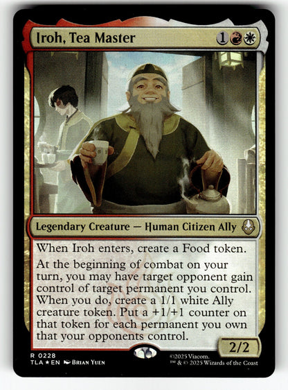 Iroh, Tea Master – 228 TLA: Avatar: The Last Airbender R Foil NM