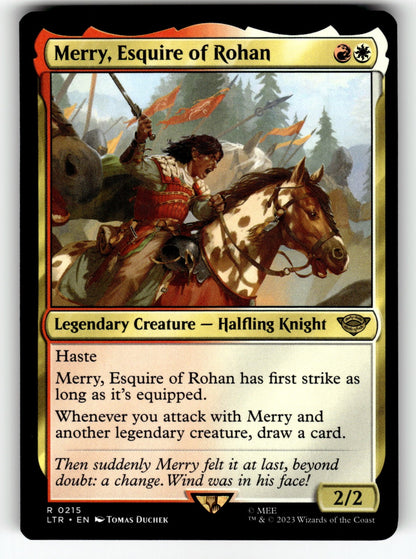 Merry, Esquire of Rohan – 215 LTR: Universes Beyond: The Lord of the Rings: Tales of Middle-earth R NM