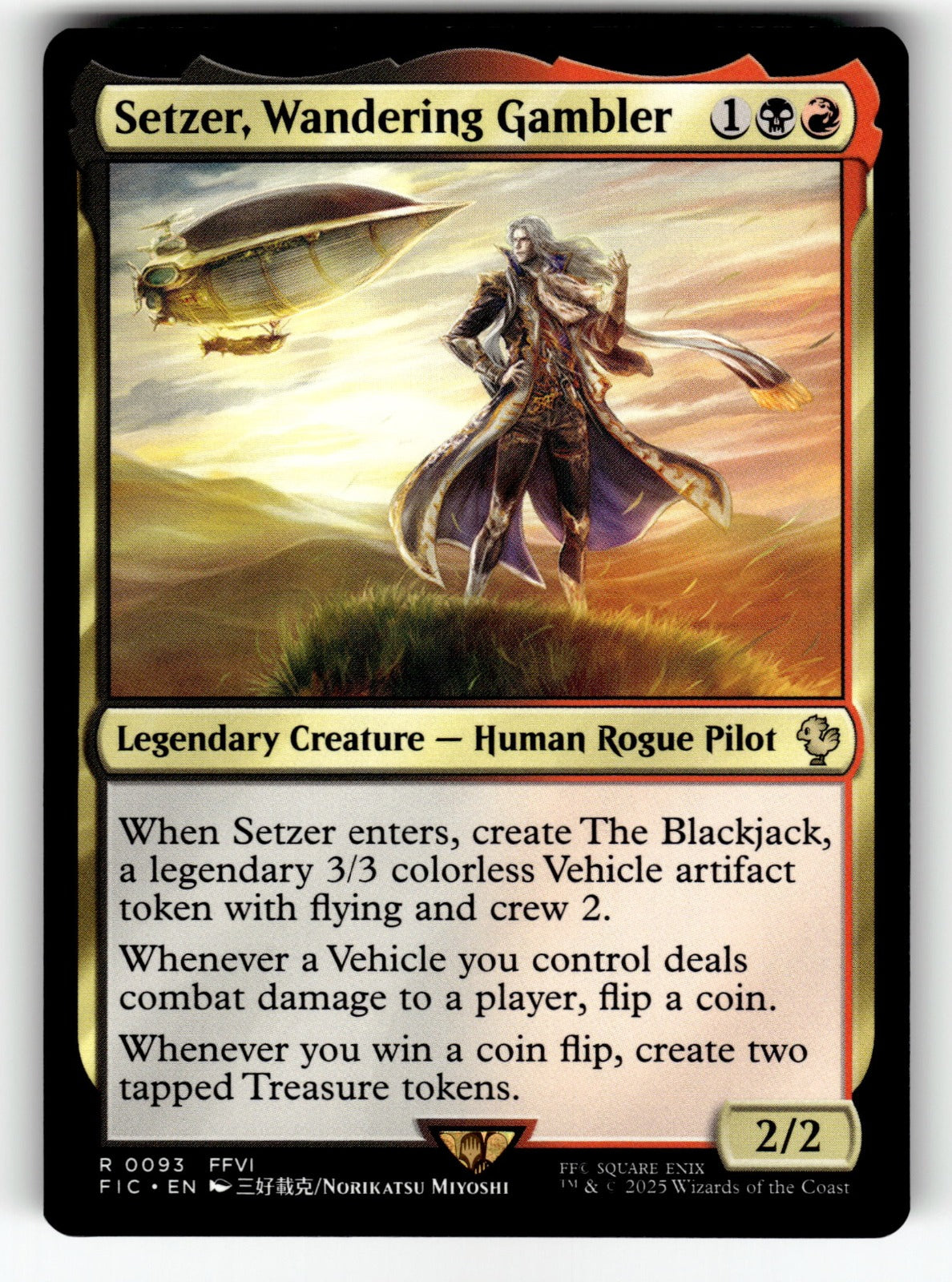 Setzer, Wandering Gambler – 93 FIC: Commander: FINAL FANTASY R NM