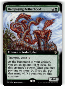 Rampaging Aetherhood (Extended Art) – 31 DRC: Commander: Aetherdrift R NM