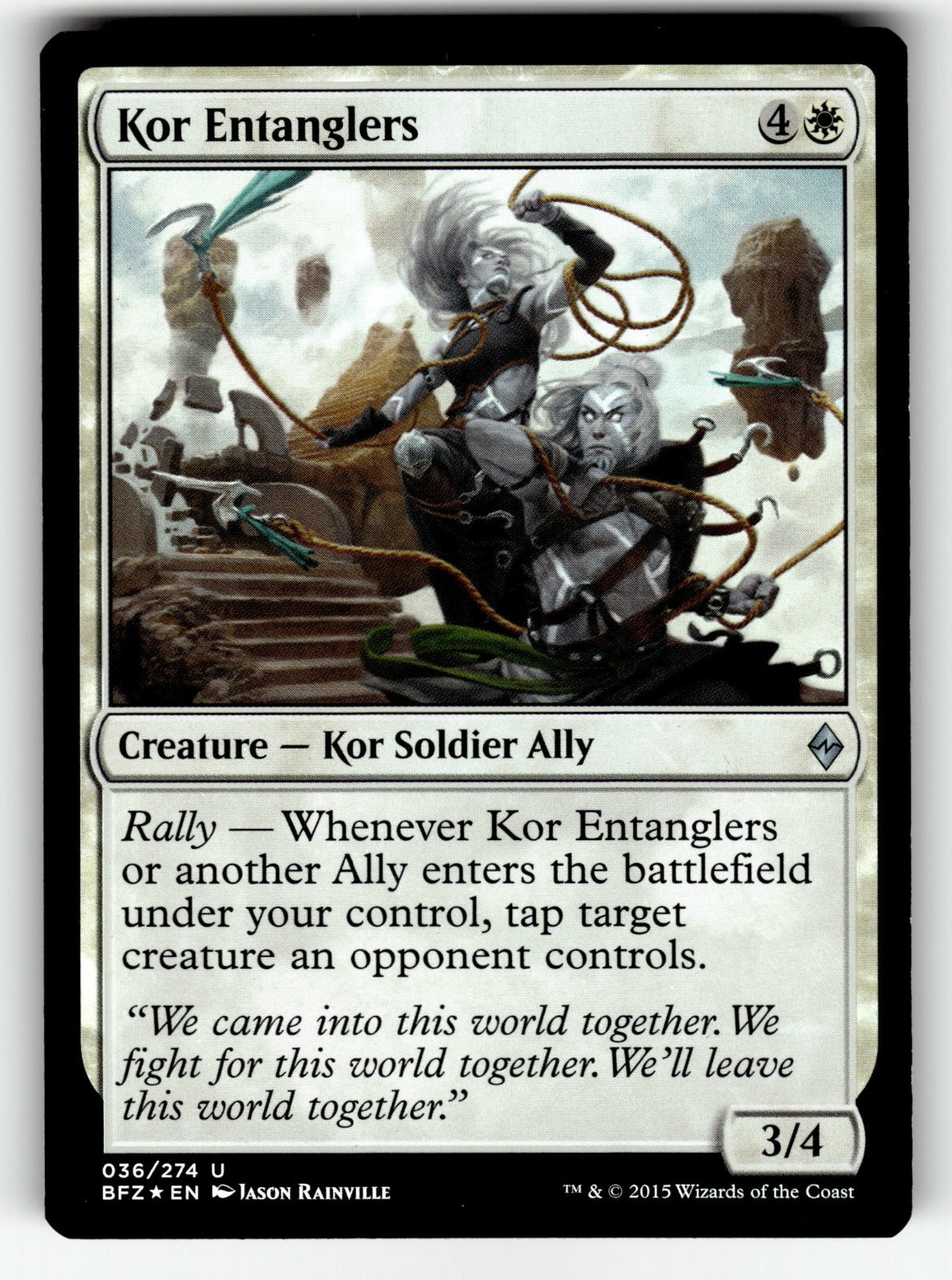 Kor Entanglers – 36 BFZ: Battle for Zendikar U Foil LP