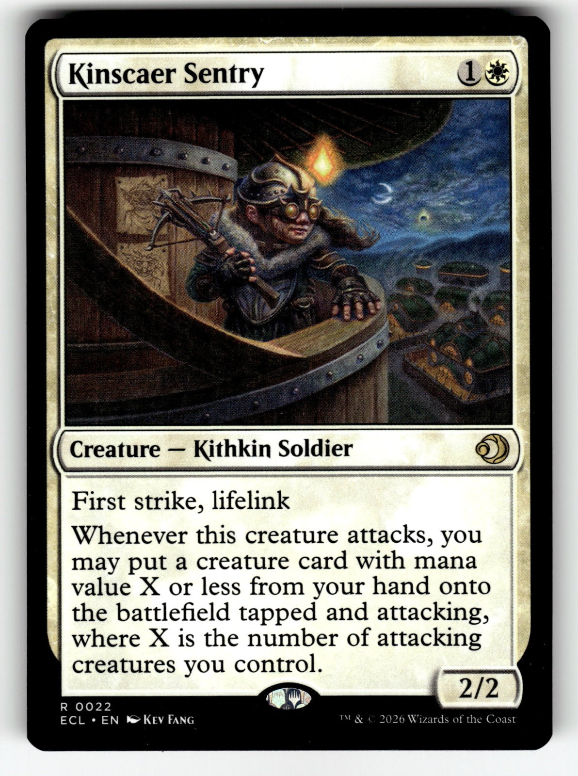 Kinscaer Sentry – 22 ECL: Lorwyn Eclipsed R NM