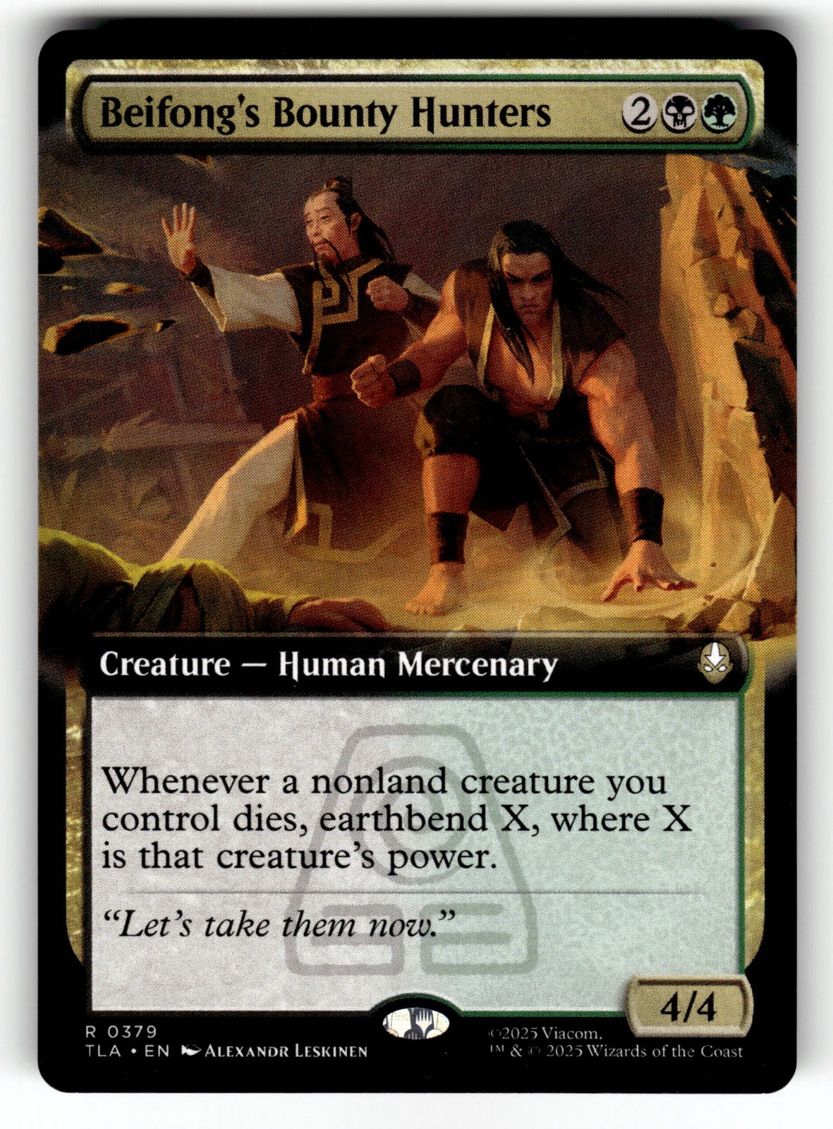 Beifong's Bounty Hunters (Extended Art) – 379 TLA: Avatar: The Last Airbender R NM