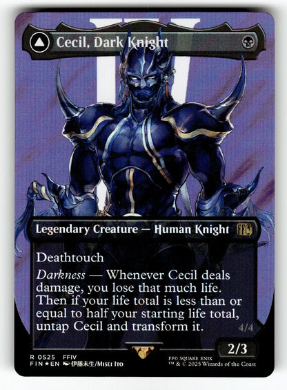 Cecil, Dark Knight (Borderless) (Surge Foil) – 525 FIN: FINAL FANTASY R Foil NM