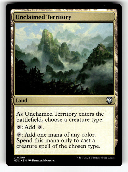 Unclaimed Territory – 399 M3C: Commander: Modern Horizons 3 U NM