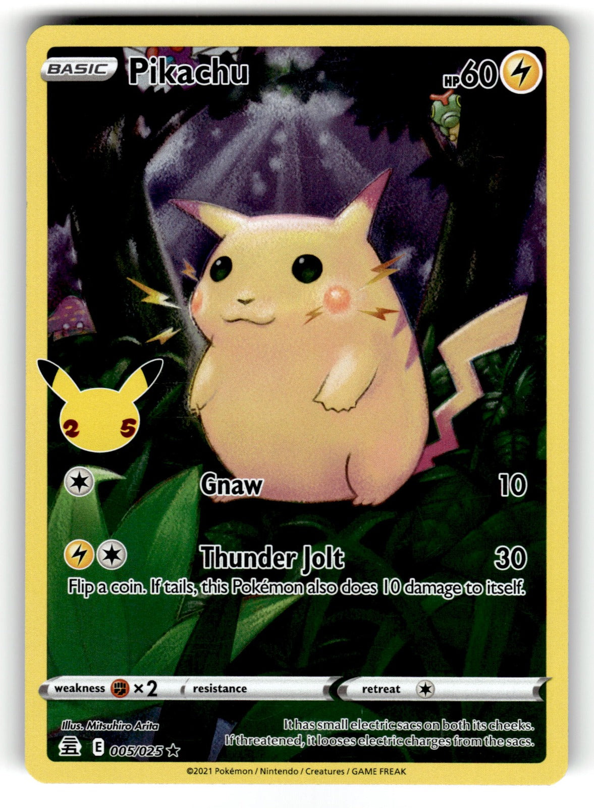 Pikachu – 005/025 CLB: Celebrations Holo Rare NM