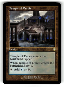 Temple of Deceit (Retro Frame) – 205 BRC: Commander: The Brothers' War R NM