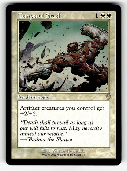 Tempered Steel (Retro Frame) – 76 BRC: Commander: The Brothers' War R LP