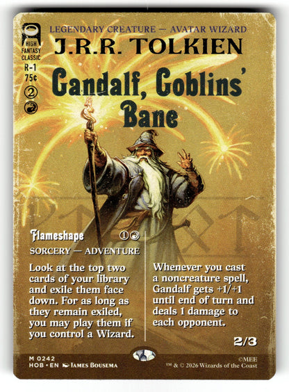 Gandalf, Goblins' Bane (Borderless) – 242 HOB: The Hobbit M NM