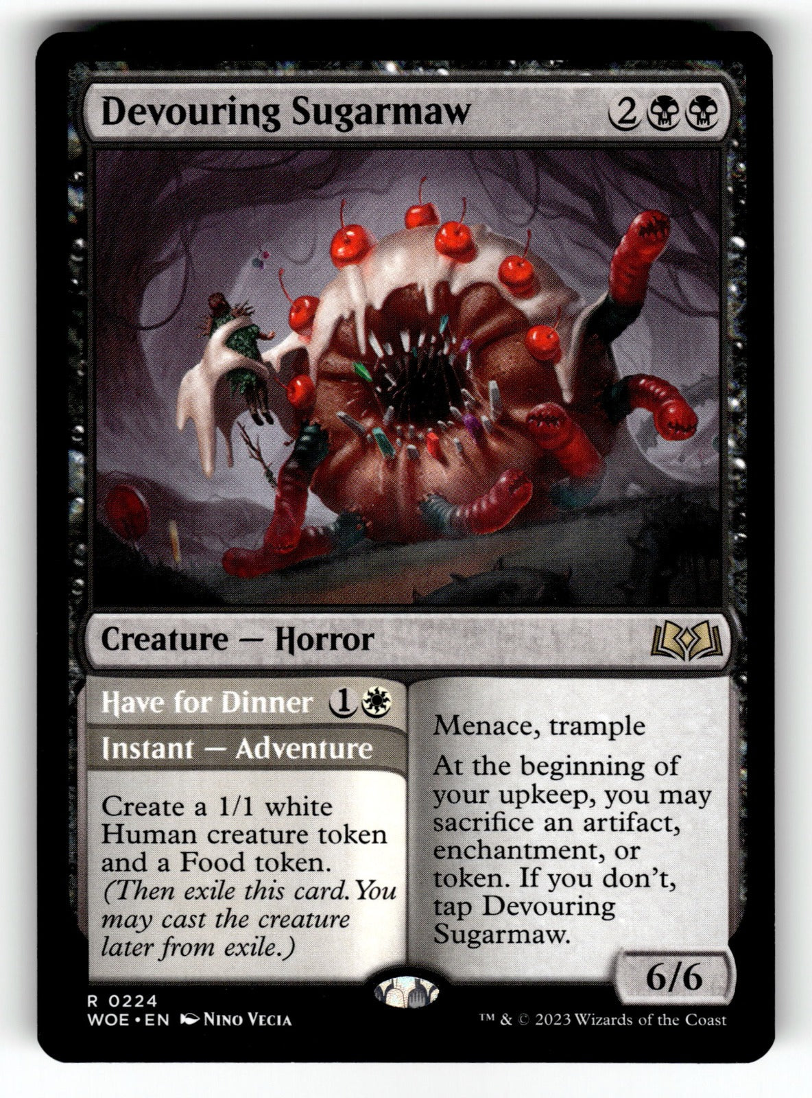 Devouring Sugarmaw – 224 WOE: Wilds of Eldraine R NM