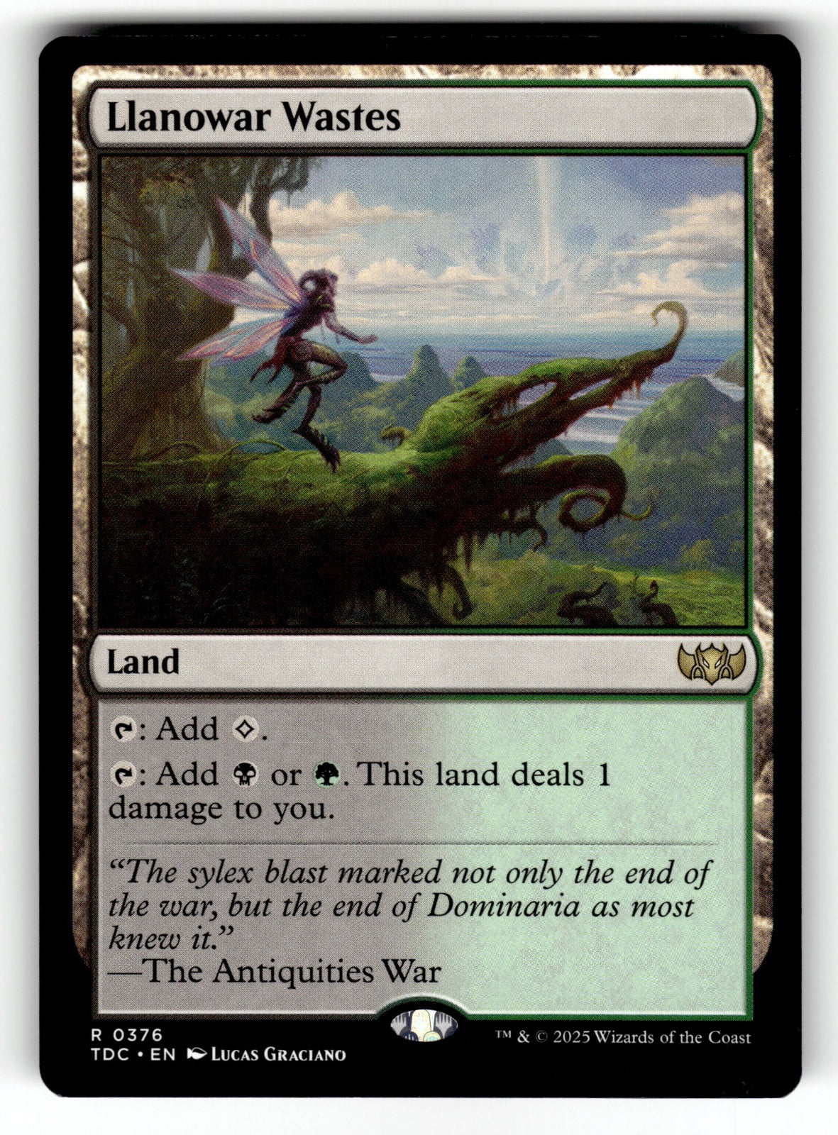 Llanowar Wastes – 376 TDC: Commander: Tarkir: Dragonstorm R NM