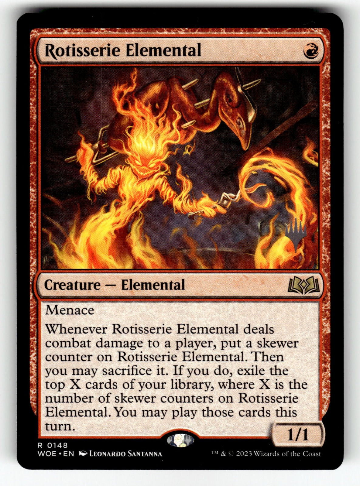 Rotisserie Elemental – 148 PPWOE: Promo Pack: Wilds of Eldraine R NM