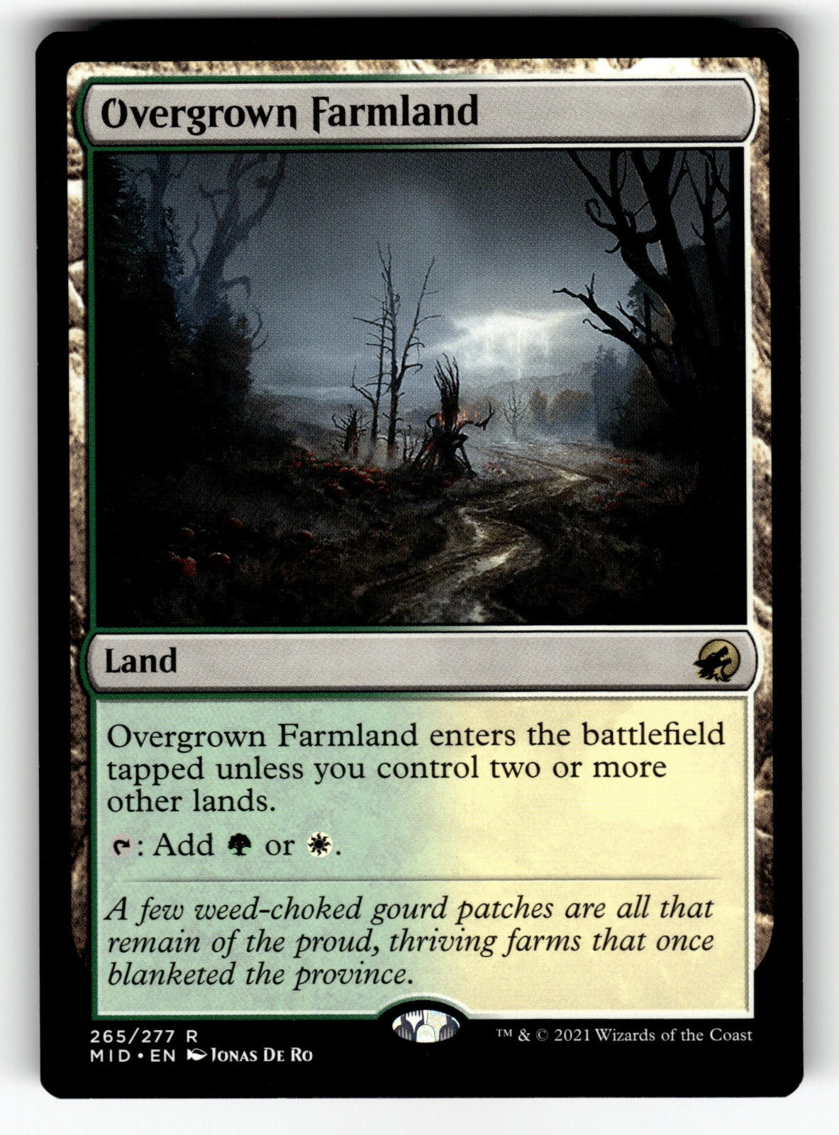 Overgrown Farmland – 265 MID: Innistrad: Midnight Hunt R LP