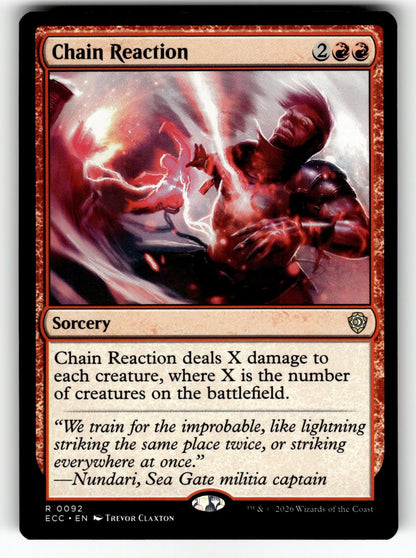 Chain Reaction – 92 ECC: Commander: Lorwyn Eclipsed R NM