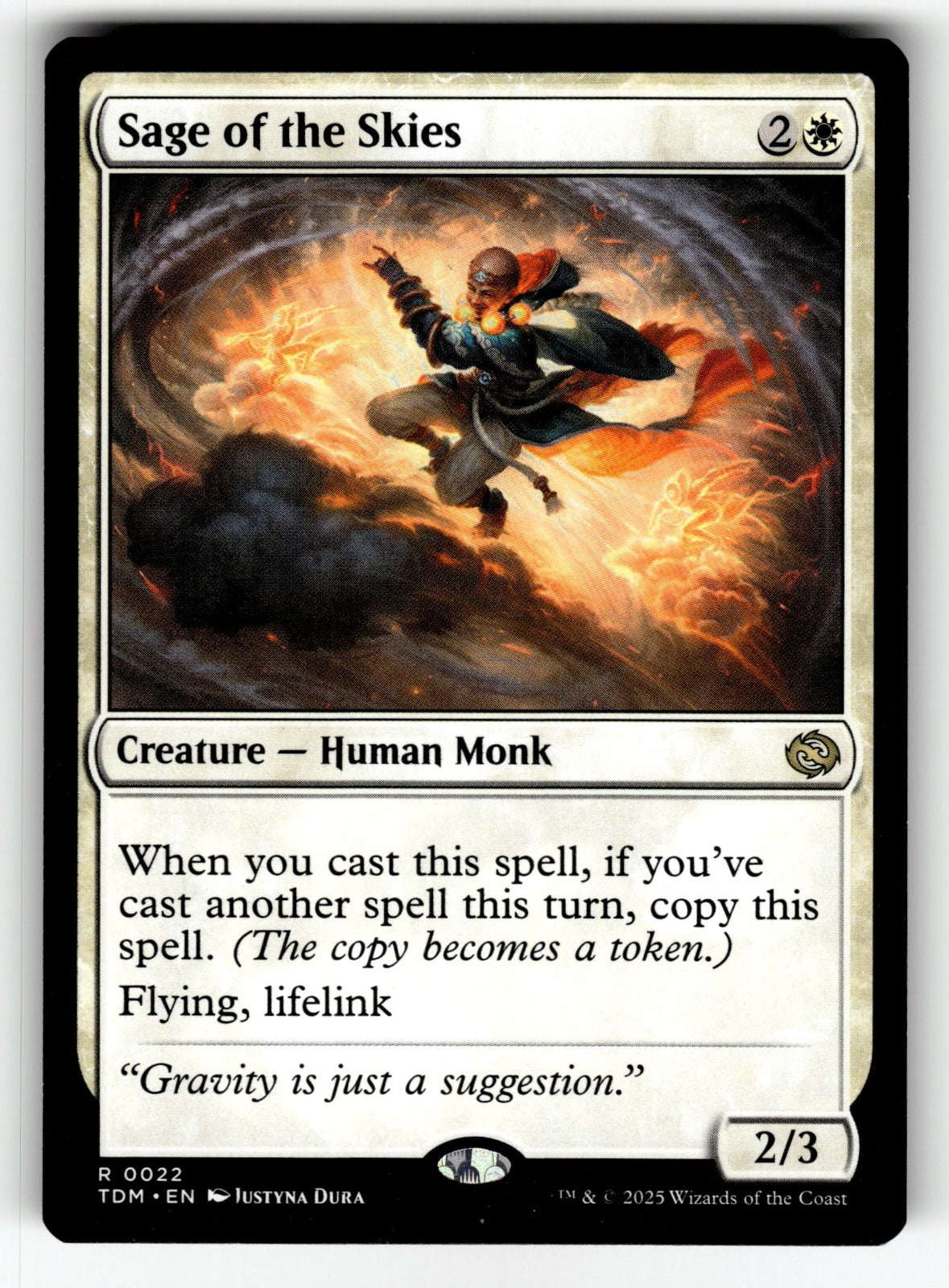 Sage of the Skies – 22 TDM: Tarkir: Dragonstorm R NM