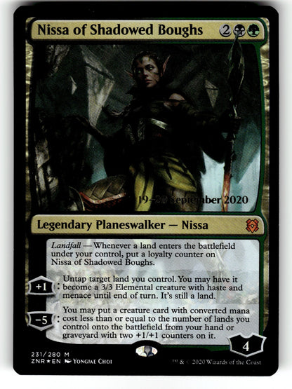 Nissa of Shadowed Boughs – 231 PRE: Prerelease Cards M Foil LP