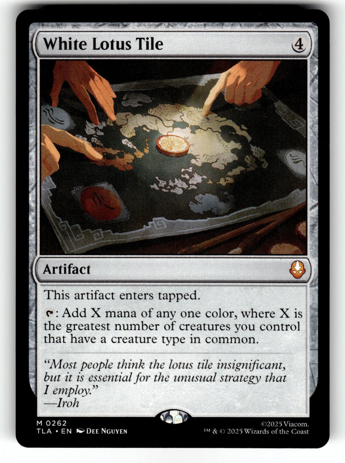 White Lotus Tile – 262 TLA: Avatar: The Last Airbender M NM