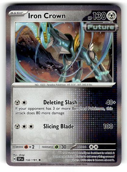 Iron Crown – 132/191 SSP: SV08: Surging Sparks Rare Holo NM