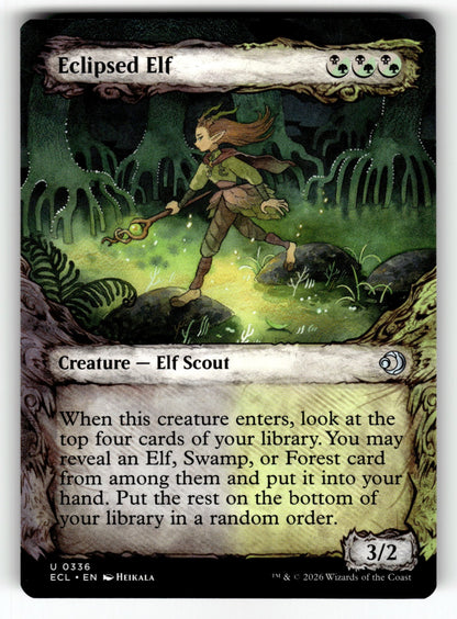 Eclipsed Elf (Showcase) – 336 ECL: Lorwyn Eclipsed U NM