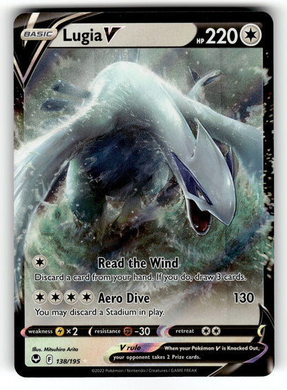Lugia V – 138/195 SWSH12: SWSH12: Silver Tempest Ultra Rare Holo NM