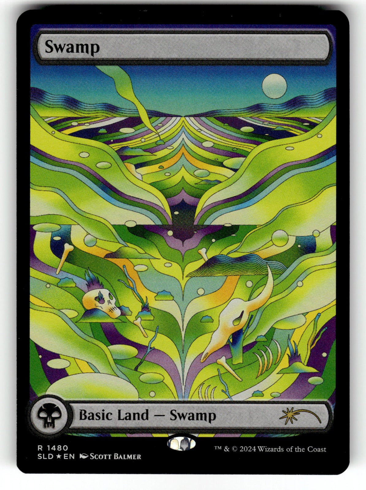 Swamp (Rainbow Foil) – 1480 SLD: Secret Lair Drop Series R Foil NM