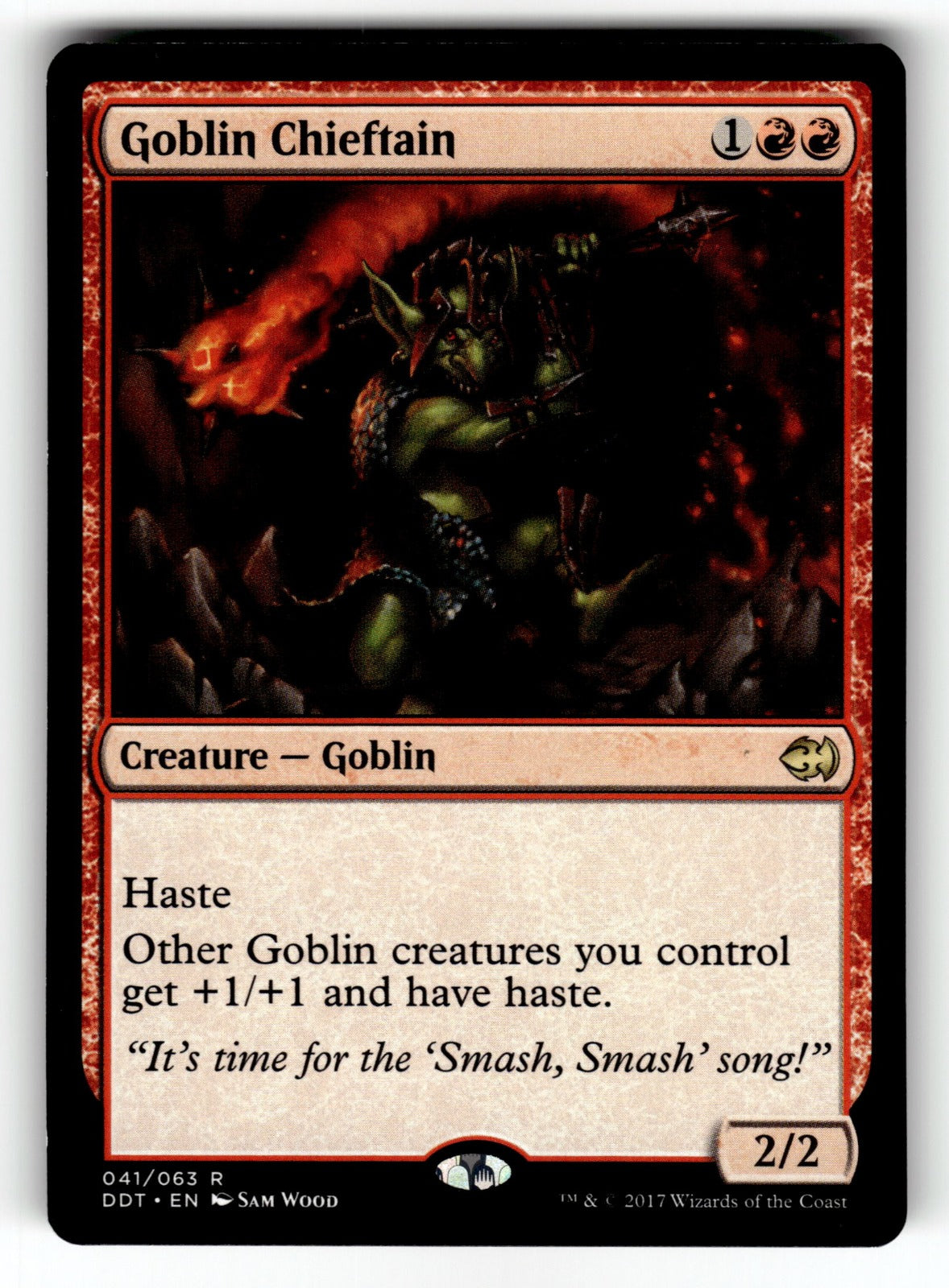 Goblin Chieftain – 41 DDT: Duel Decks: Merfolk vs. Goblins R NM