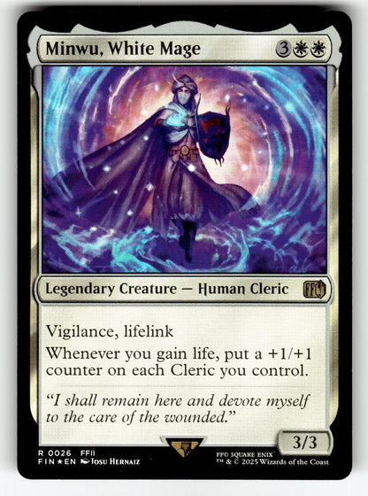 Minwu, White Mage – 26 FIN: FINAL FANTASY R Foil NM