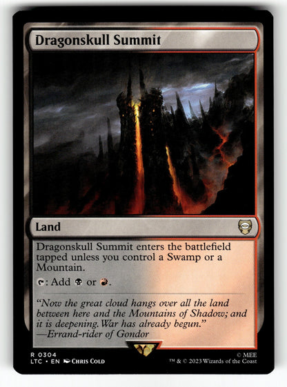 Dragonskull Summit – 304 LTC: Commander: The Lord of the Rings: Tales of Middle-earth R NM